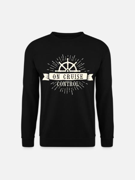 On Cruise Control Nautical Emblem - Unisex Sweatshirt - black