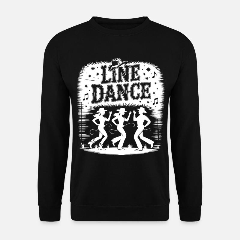 Line Dance Silhouettes - Unisex Sweatshirt - black