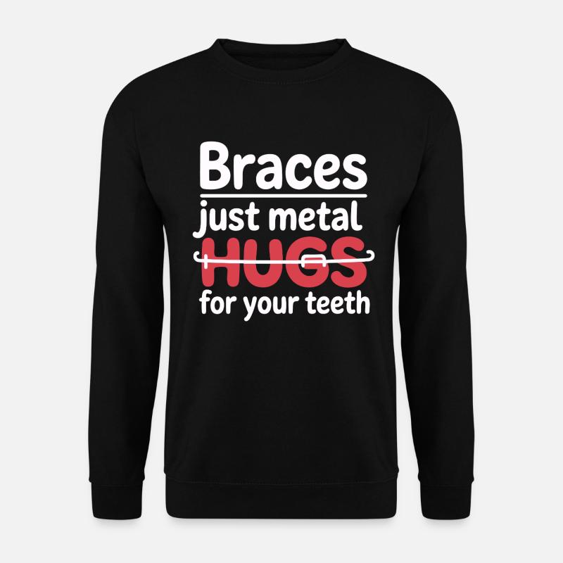Brace Journey Smile Progress Art - Unisex Sweatshirt - black
