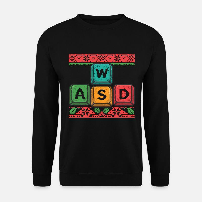 WASD Gaming Weihnachten - Unisex Pullover - Schwarz