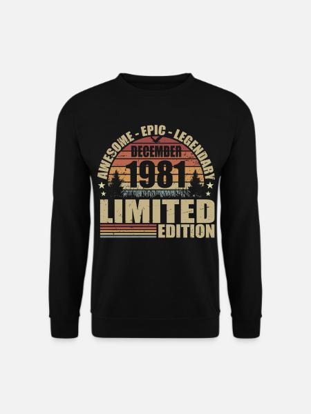 December 1981 - Limited Edition December 1981 - Unisex Sweatshirt - black
