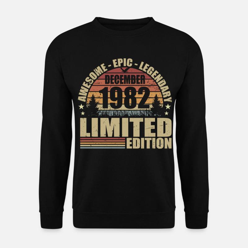 Dezember 1982 - Limitierte Auflage Dezember 1982 - Unisex Pullover - Schwarz