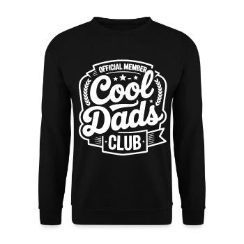 Cool Dads Club Logo - Unisex Pullover - Schwarz - Vorne - Alina (178cm) & Michal (187cm)