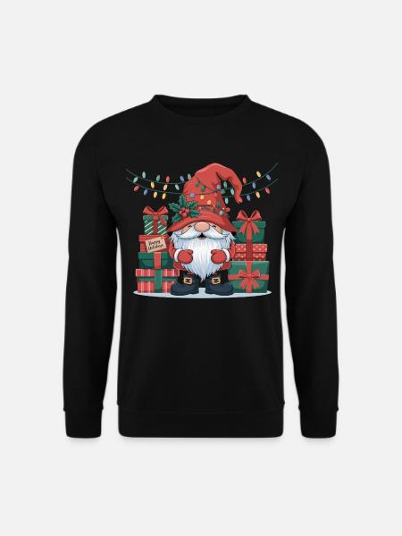 Christmas Gnome Gnome - Unisex Sweatshirt - black