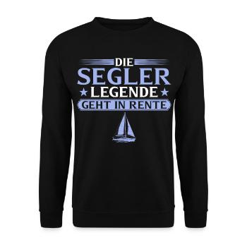 Légende du marin à la retraite - Sweat-shirt Unisexe - noir - Devant - Alina (178cm) & Michal (187cm)