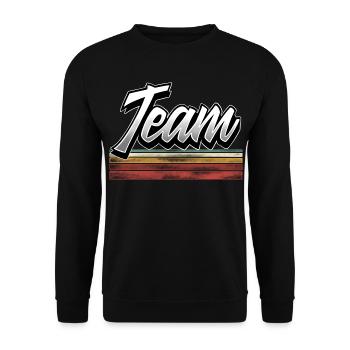 Team - Unisex Sweatshirt - black - Front - Alina (178cm) & Michal (187cm)