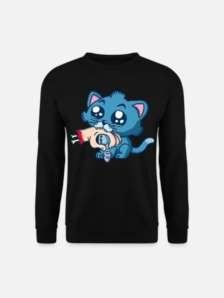 Gourmet kitten - Unisex Sweatshirt - black