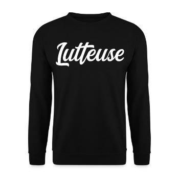 Lutteuse  - Sweat-shirt Unisexe - noir - Devant - Alina (178cm) & Michal (187cm)