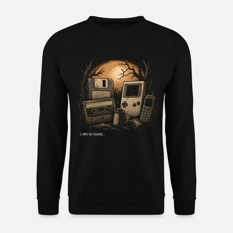 Retro Nostalgia – I Was So Young Tee - Unisex Sweatshirt - black