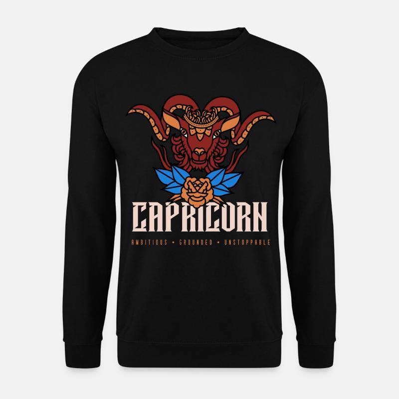 Steinbock - Unisex Pullover - Schwarz