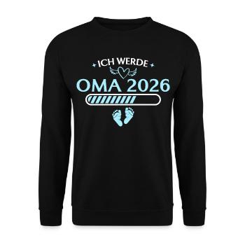 Je vais annoncer la grossesse de grand-mère en 2026 - Sweat-shirt Unisexe - noir - Devant - Alina (178cm) & Michal (187cm)