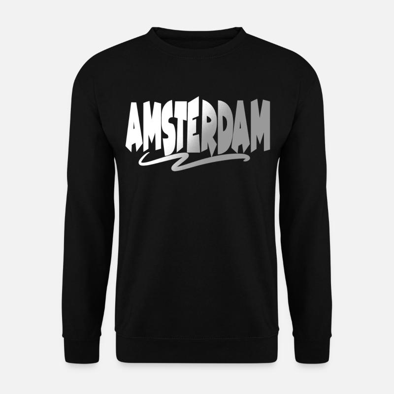 Amsterdam - Unisex Pullover - Schwarz