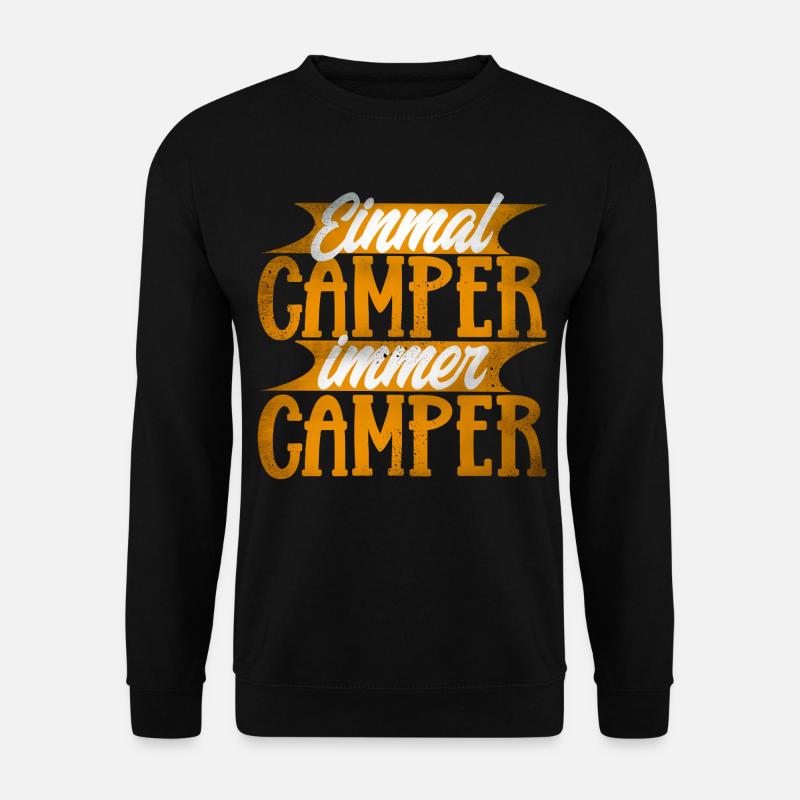 Camping - Unisex Pullover - Schwarz
