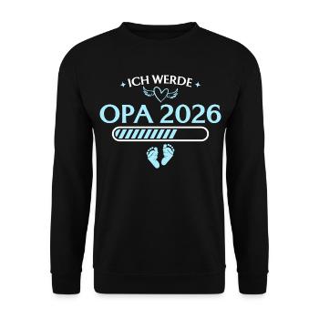 Je vais annoncer la grossesse de grand-père en 2026 - Sweat-shirt Unisexe - noir - Devant - Alina (178cm) & Michal (187cm)