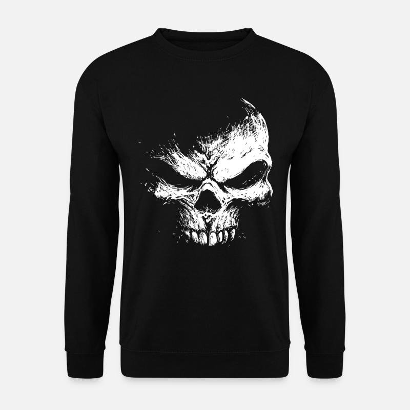 Evil Skull – Dark Grinning Beast - Unisex Pullover - Schwarz