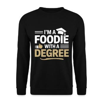 Registrierter Ernährungsberater für Akademische Ernährung - Unisex Pullover - Schwarz - Vorne - Alina (178cm) & Michal (187cm)