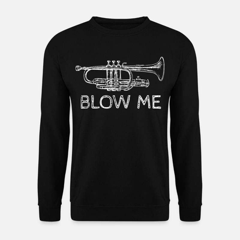 Lustige Slogan-Trompete - Unisex Pullover - Schwarz