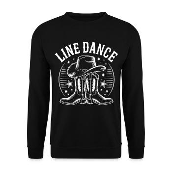 Boot Western de danse en ligne - Sweat-shirt Unisexe - noir - Devant - Alina (178cm) & Michal (187cm)