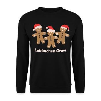 Boulangerie de Noël Gingerbread Crew - Sweat-shirt Unisexe - noir - Devant - Alina (178cm) & Michal (187cm)