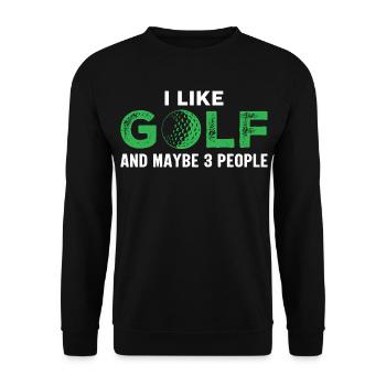 gulf - Unisex Sweatshirt - black - Front - Alina (178cm) & Michal (187cm)