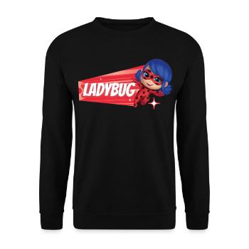 Talking Tom & Friends X Miraculous Ladybug  - Sweat-shirt Unisexe - noir - Devant - Alina (178cm) & Michal (187cm)