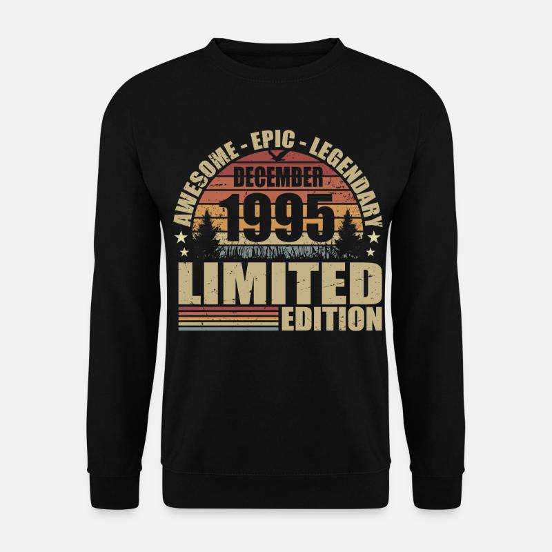 Décembre 1995 - Édition Limitée Décembre 1995 - Sweat-shirt Unisexe - noir
