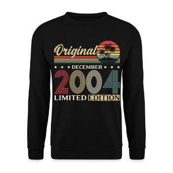 21st Birthday Original December Volume 2004 - Unisex Sweatshirt - black - Front - Alina (178cm) & Michal (187cm)