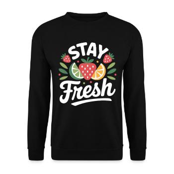 Reste tranquille - Sweat-shirt Unisexe - noir - Devant - Alina (178cm) & Michal (187cm)