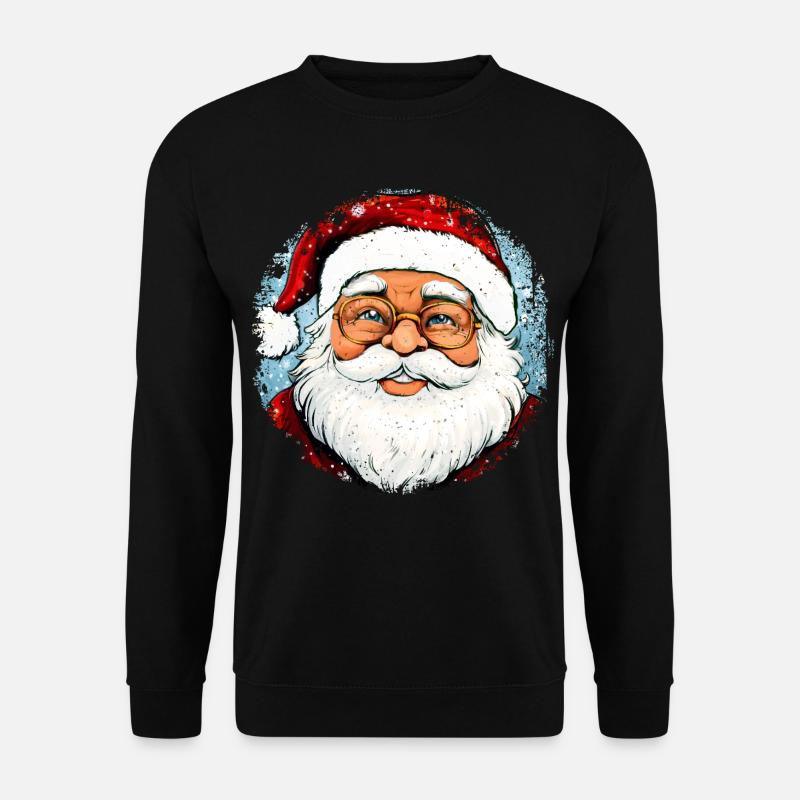 Weihnachten Weihnachtsmänner - Unisex Pullover - Schwarz