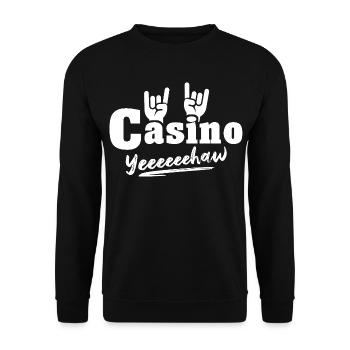 Casino Gambling - Unisex Sweatshirt - black - Front - Alina (178cm) & Michal (187cm)