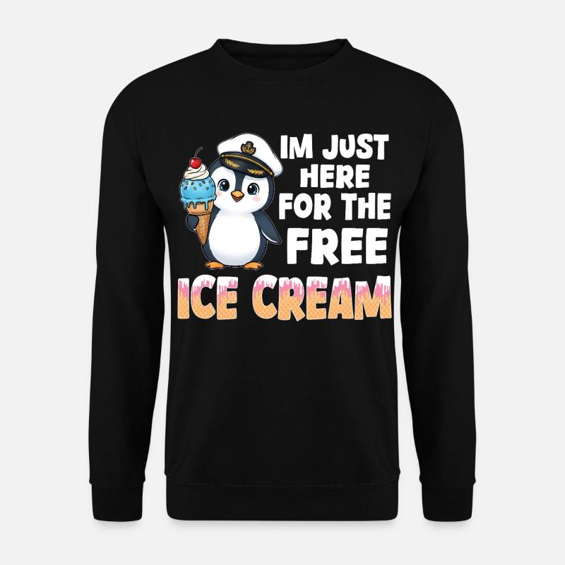 Pinguin-Kapitän Tee - Unisex Pullover - Schwarz