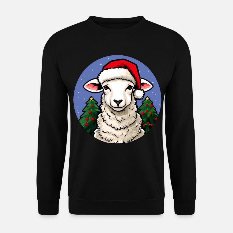 Schafe Weihnachten - Unisex Pullover - Schwarz