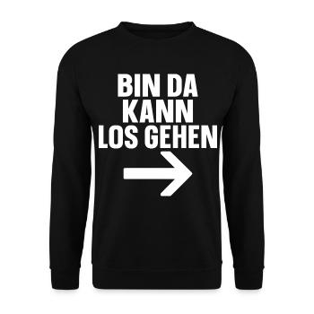 Je suis prêt à y aller - Sweat-shirt Unisexe - noir - Devant - Alina (178cm) & Michal (187cm)