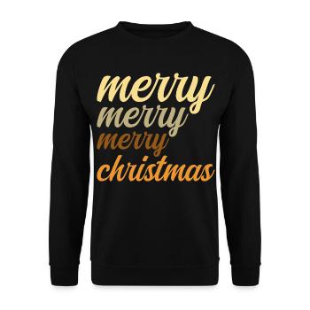 Merry Christmas Original Christmas Gift Christmas Magic - Unisex Sweatshirt - black - Front - Alina (178cm) & Michal (187cm)