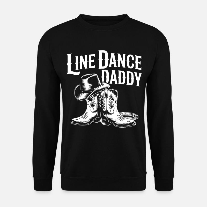 Line Dance Daddy Western Boots - Unisex Pullover - Schwarz