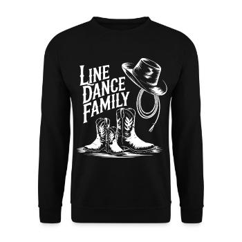 Line Dance Family Cowboy Boots - Unisex Pullover - Schwarz - Vorne - Alina (178cm) & Michal (187cm)