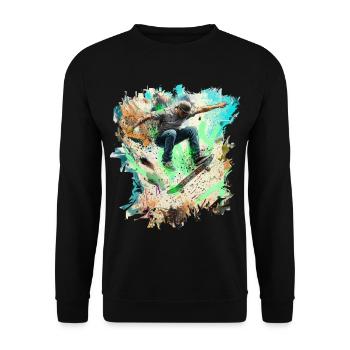 Skateboarding - Sweat-shirt Unisexe - noir - Devant - Alina (178cm) & Michal (187cm)