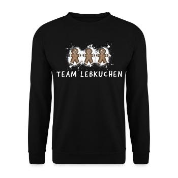 Équipe pain d’épices – Biscuits sucrés sucrés - Sweat-shirt Unisexe - noir - Devant - Alina (178cm) & Michal (187cm)
