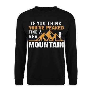 Wander - Unisex Sweatshirt - black - Front - Alina (178cm) & Michal (187cm)
