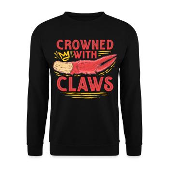 Alaska King Crabs Crowned With Claws - Unisex Sweatshirt - black - Front - Alina (178cm) & Michal (187cm)