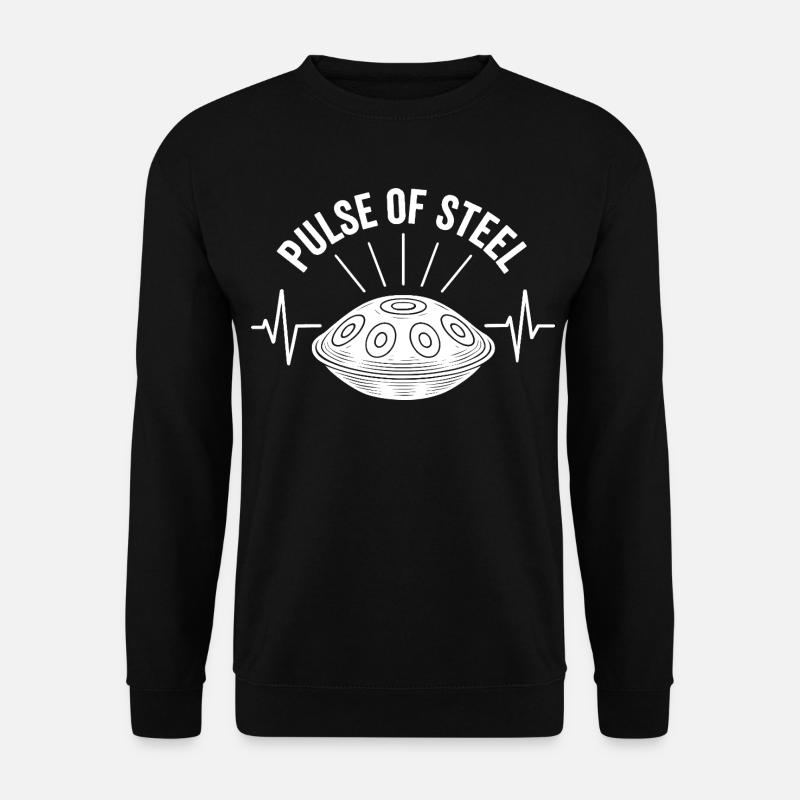 Pulse Of Steel Handpan - Unisex Pullover - Schwarz