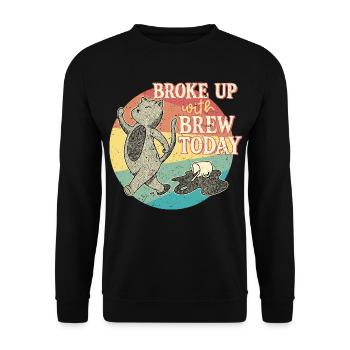 Kaffeeentzug Koffeinfrei Ex-Kaffeetrinker - Unisex Pullover - Schwarz - Vorne - Alina (178cm) & Michal (187cm)