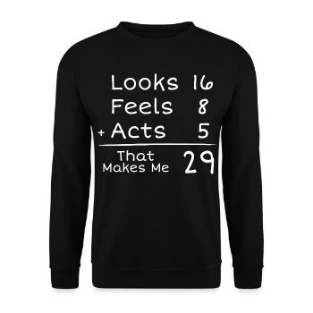 29 Years Anniversary Humorous | 29th Anniversair - Unisex Sweatshirt - black - Front - Alina (178cm) & Michal (187cm)