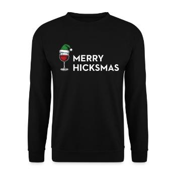 Merry Hicksmas – Anti Xmas Edition - Unisex Sweatshirt - black - Front - Alina (178cm) & Michal (187cm)