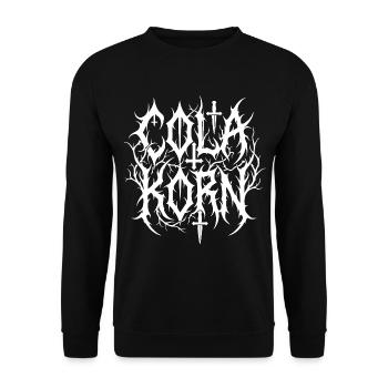 Cola Korn Black Metal - Sweat-shirt Unisexe - noir - Devant - Alina (178cm) & Michal (187cm)
