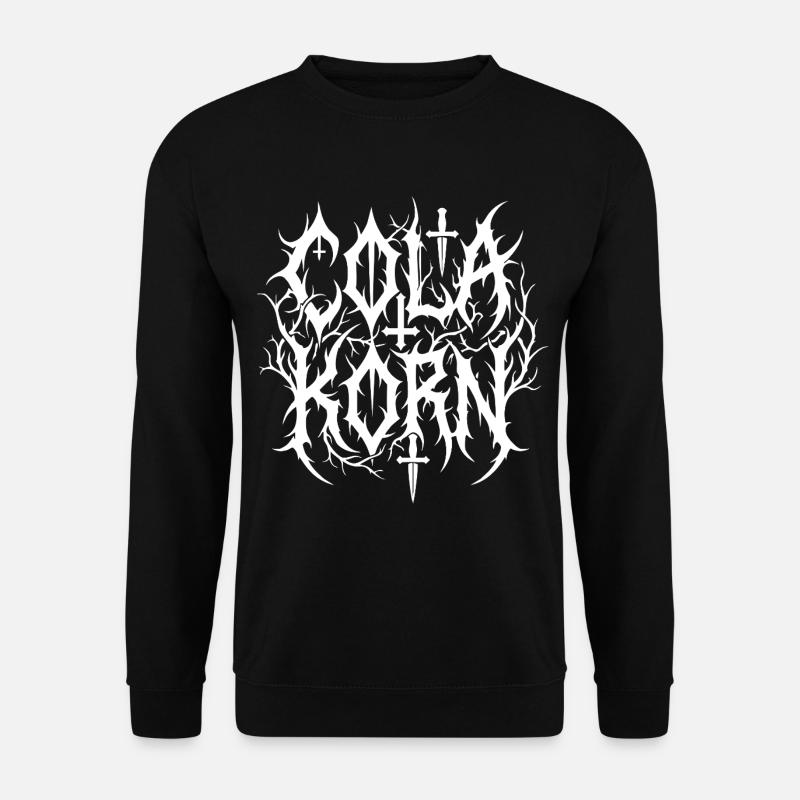 Cola Korn Black Metal - Unisex Pullover - Schwarz