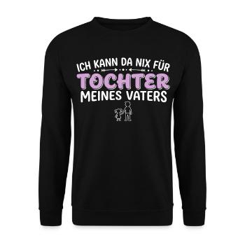 Je n’y peux rien, je suis la fille - Sweat-shirt Unisexe - noir - Devant - Alina (178cm) & Michal (187cm)
