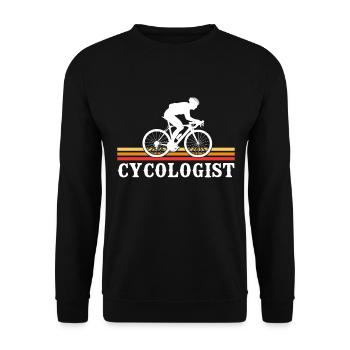 Cycologist cycling  - Unisex Pullover - Schwarz - Vorne - Alina (178cm) & Michal (187cm)