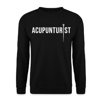 Autorité spécialisée en arts de guérison de précision de la MTC - Sweat-shirt Unisexe - noir - Devant - Alina (178cm) & Michal (187cm)