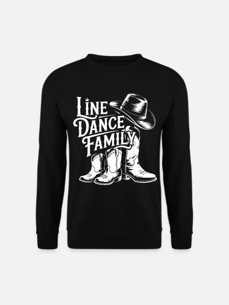Boot Tee Western Family de danse en ligne - Sweat-shirt Unisexe - noir